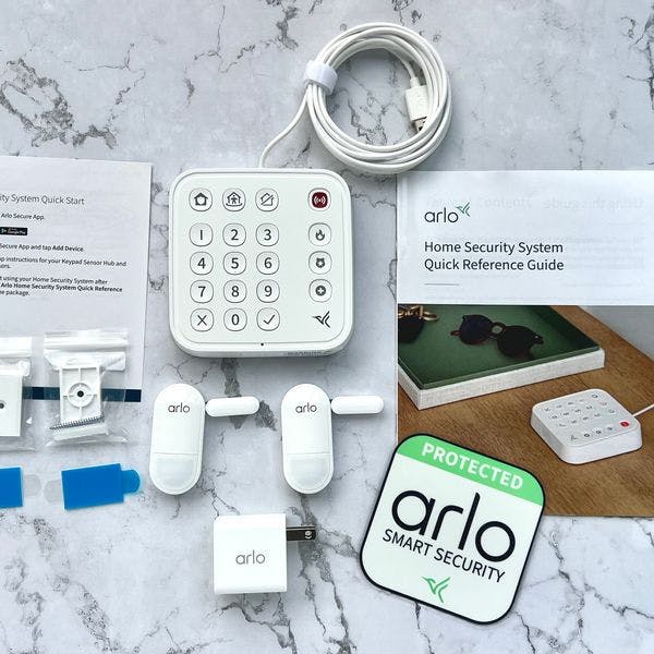 Arlo home security keypad, sensors, and installation tutorials