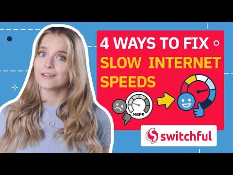 4 Ways to fix slow internet speeds video thumbnail
