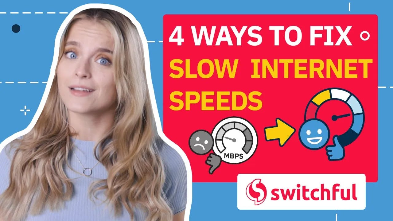 4 Ways to fix slow internet speeds video thumbnail